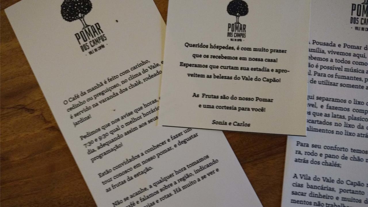 Pousada Pomar Dos Campos Villa Vale do Capao Eksteriør billede